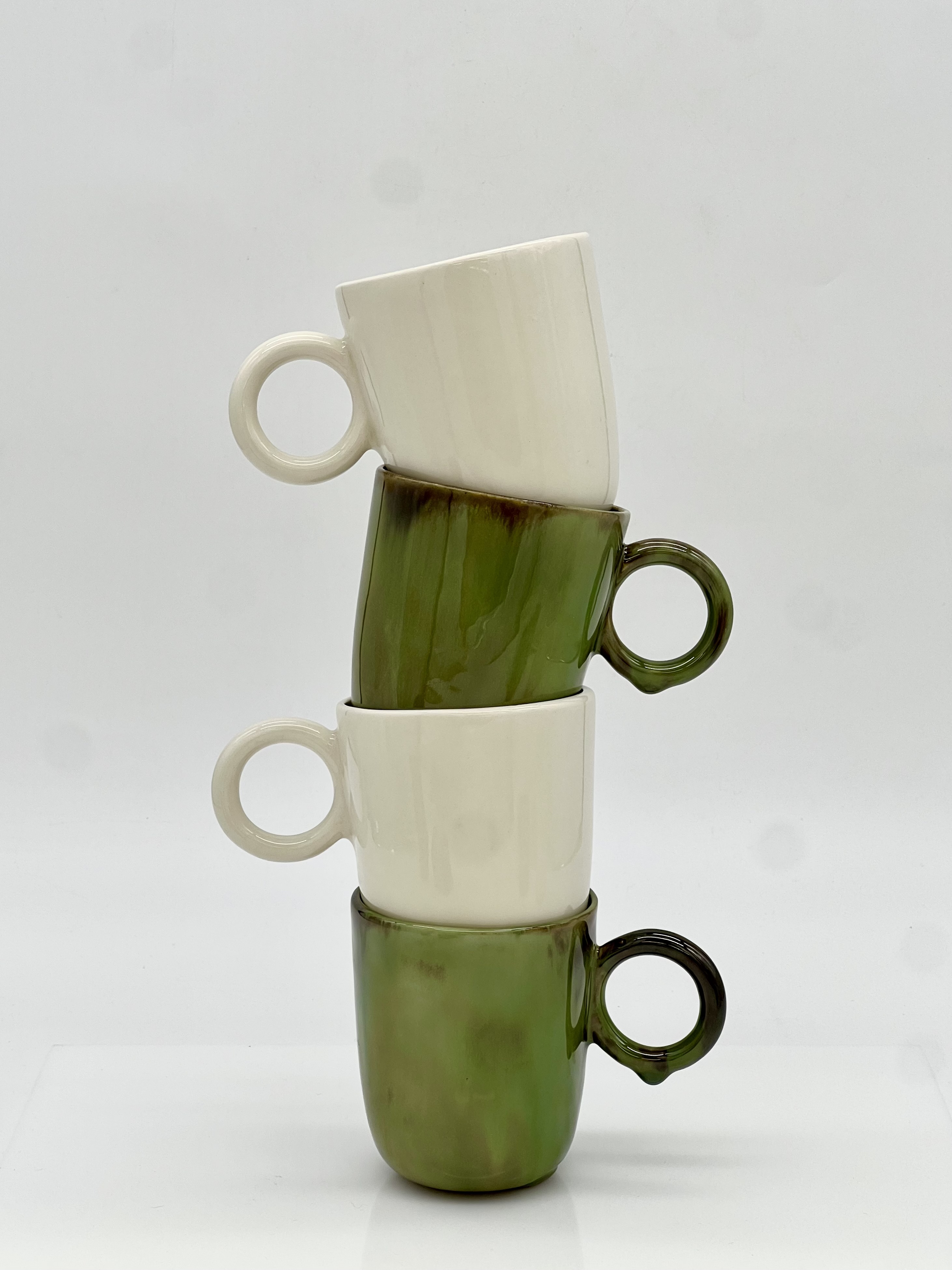 Rustic ceramic mug with natural finish
